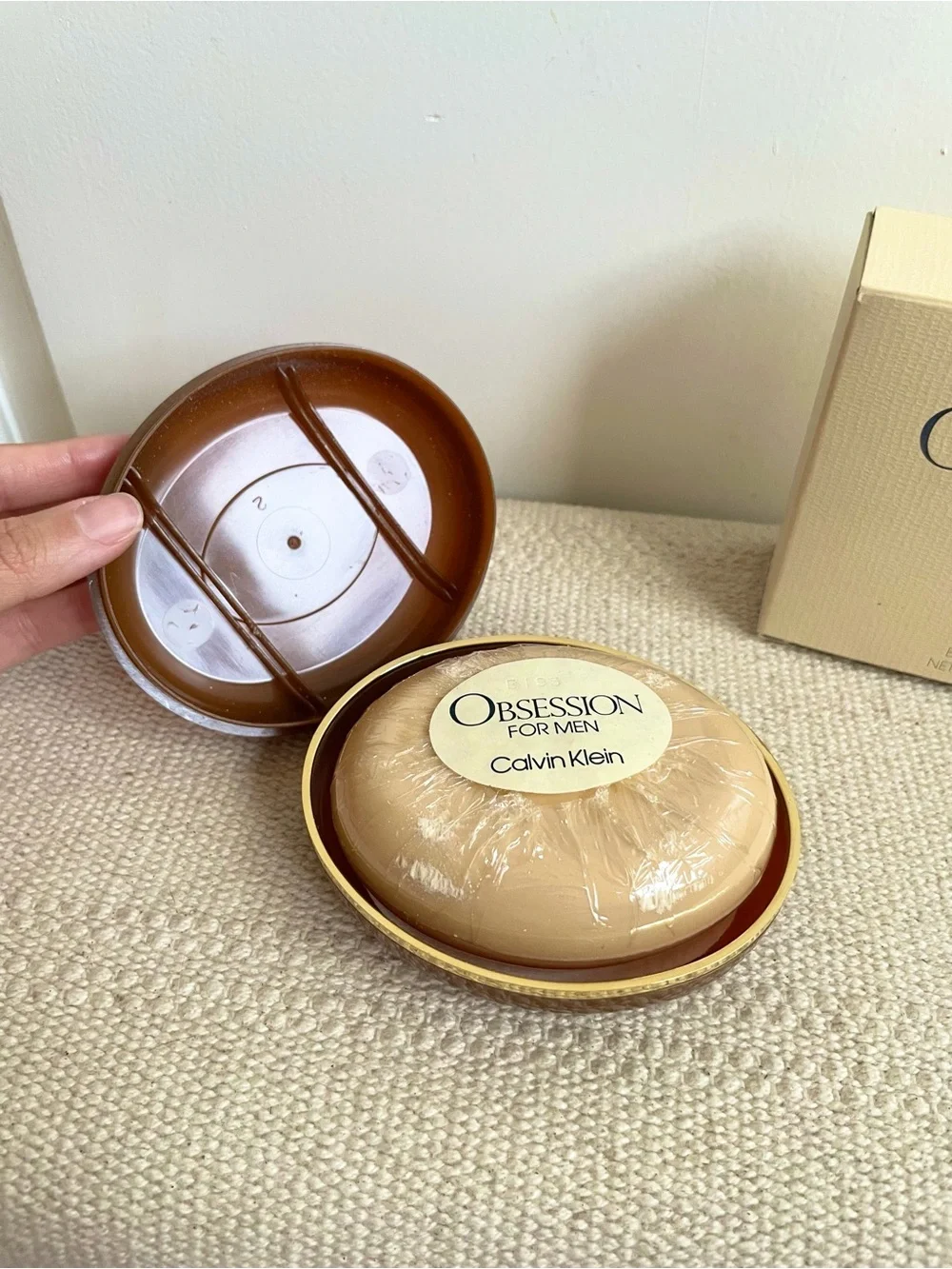 Calvin Klein Obsession For Men Soap 5.3 oz Sealed w/ Case Box Vintage
